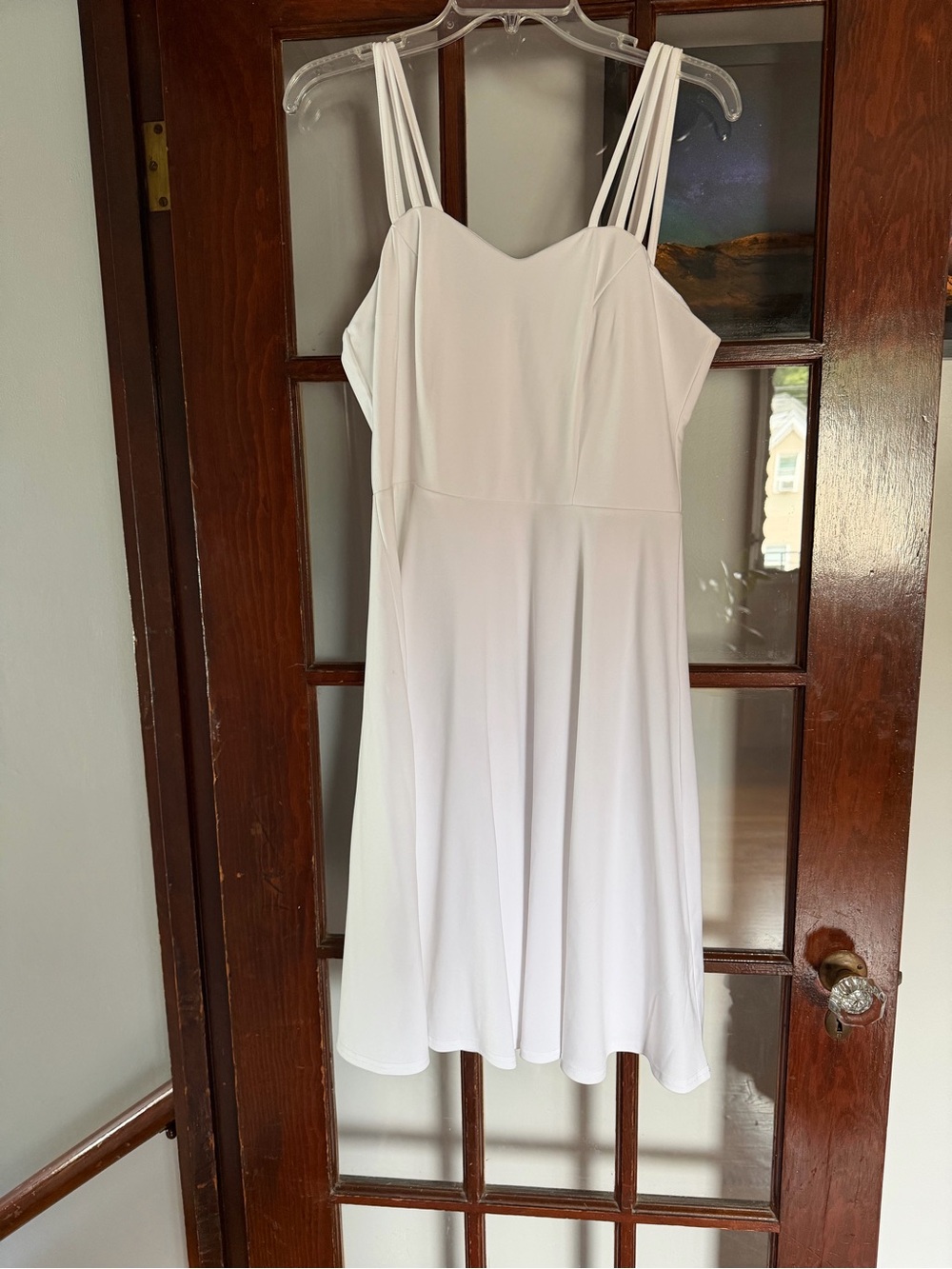 Grace Karin White Triple-Strap Mini Dress